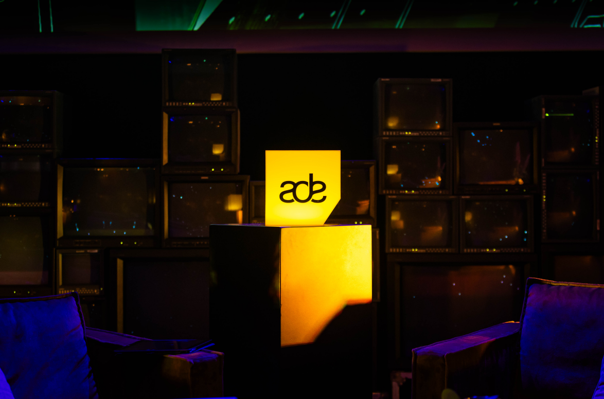 amsterdam dance event 2024 yellow cube sign xceed
